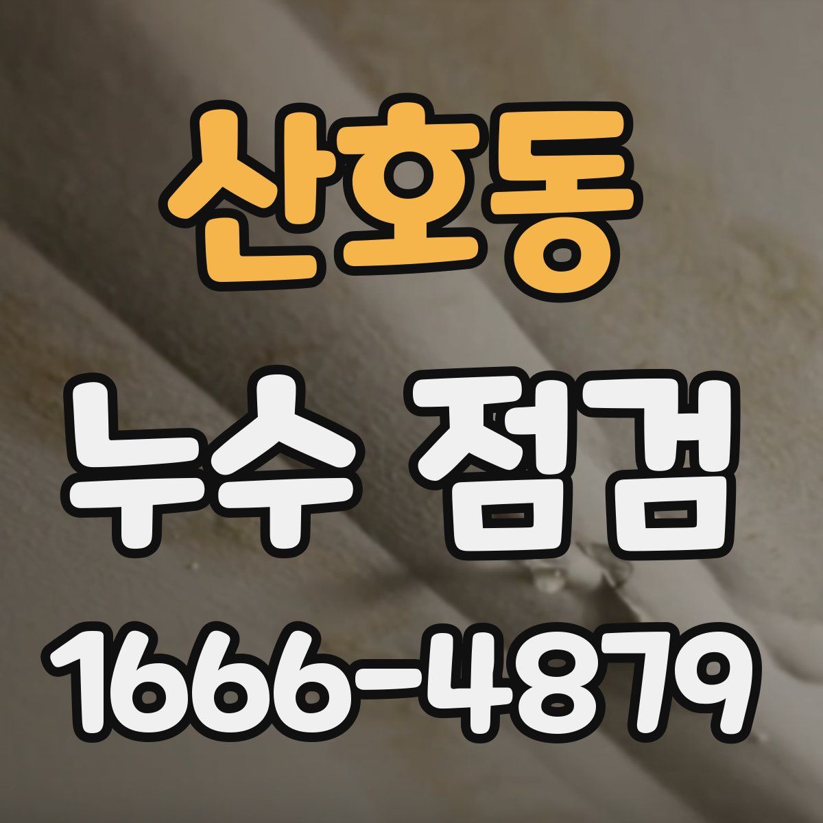 산호동 누수 점검