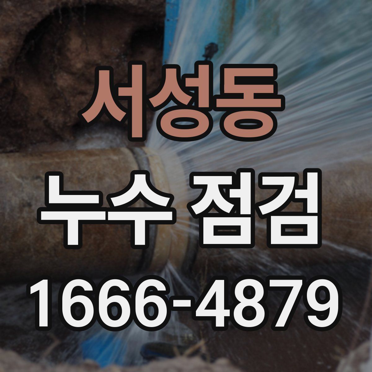 서성동 누수 점검