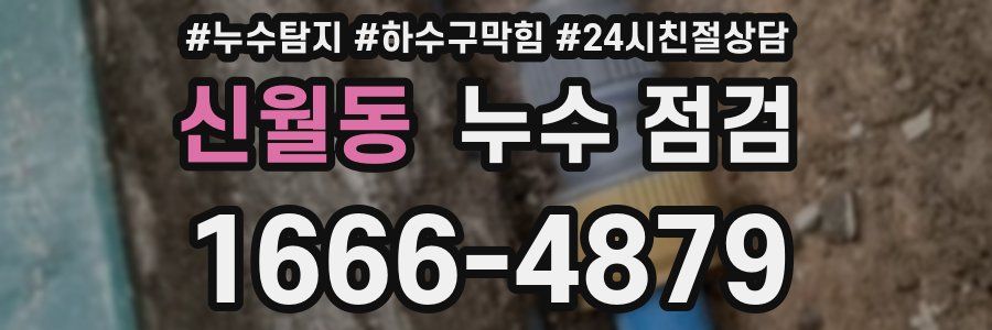 신월동 누수 점검