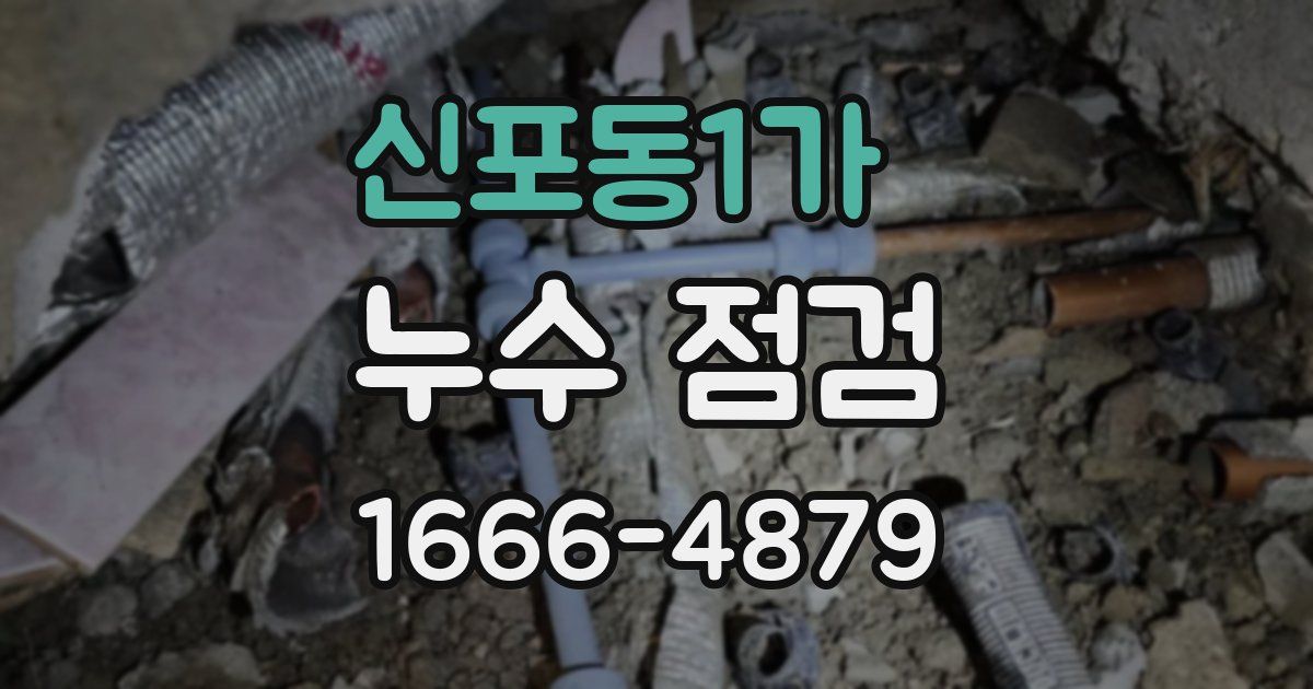 신포동1가 누수 점검