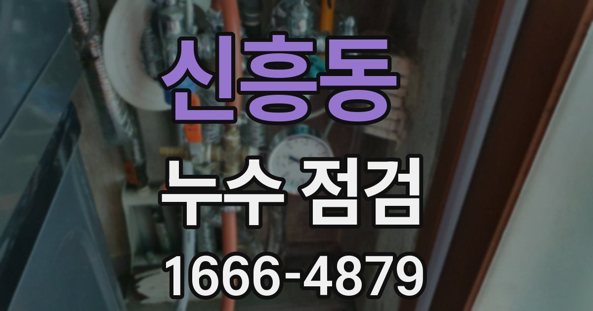 신흥동 누수 점검