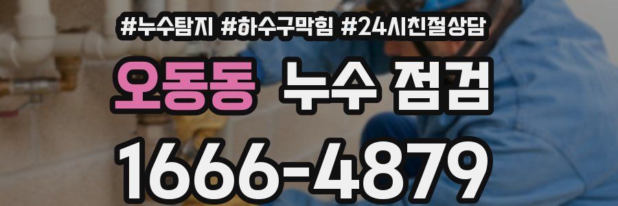 오동동 누수 점검