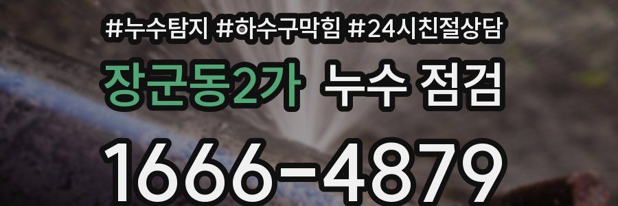 장군동2가 누수 점검