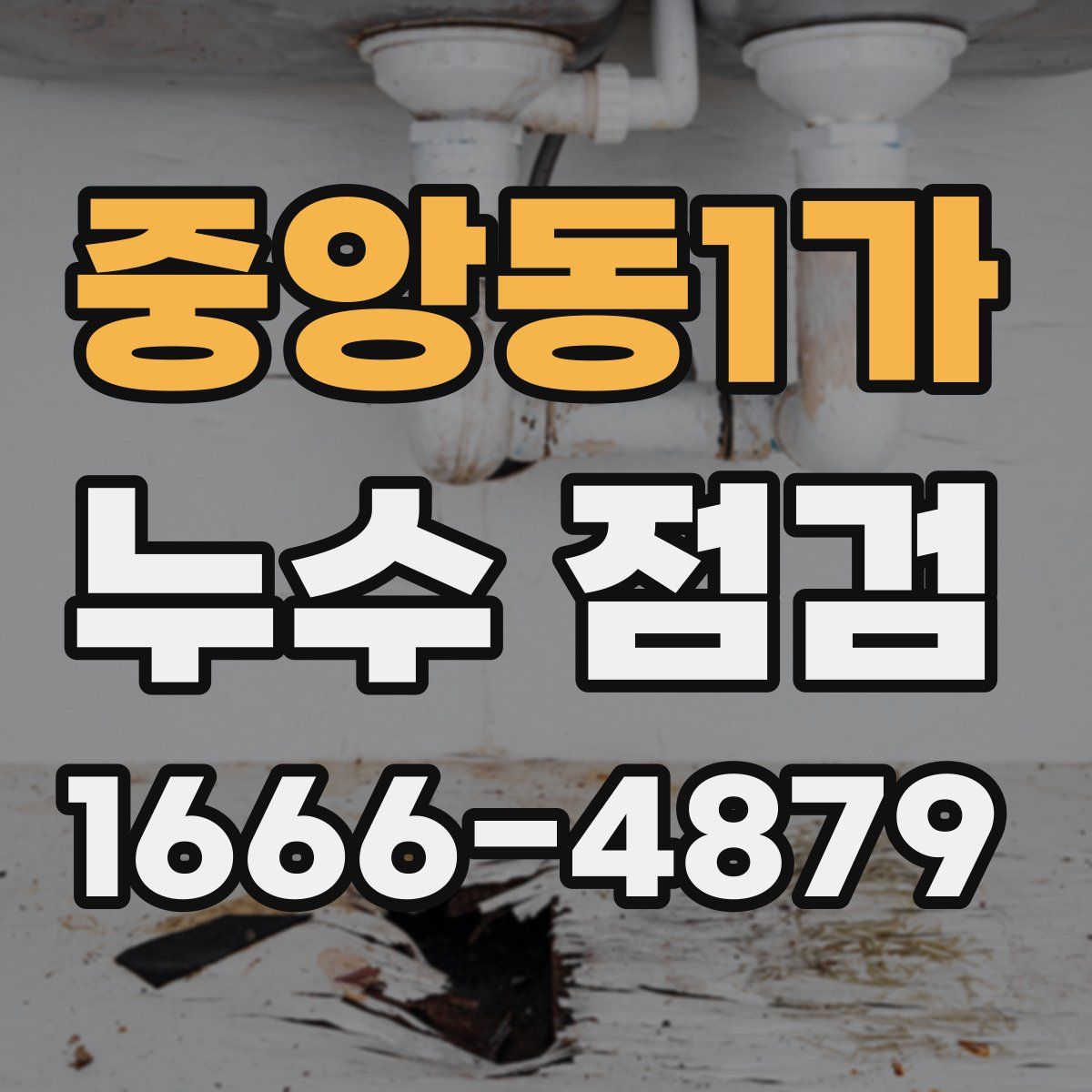 중앙동1가 누수 점검