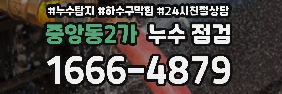 중앙동2가 누수 점검
