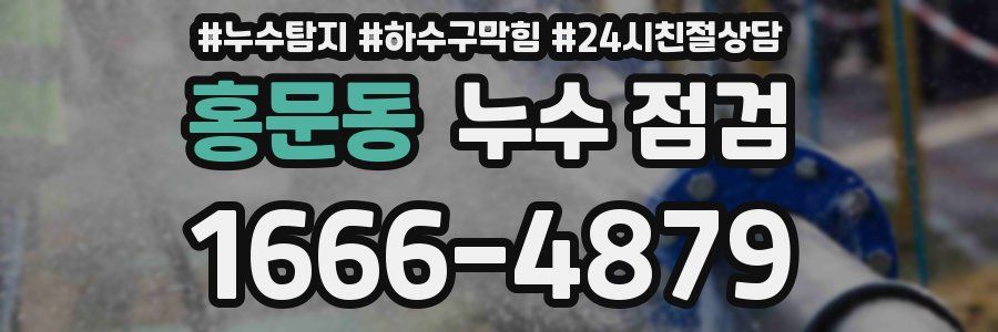 홍문동 누수 점검