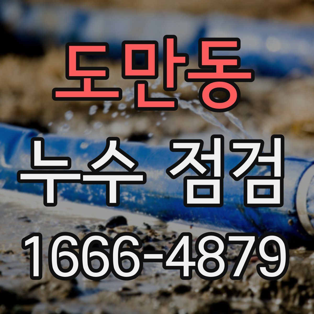 도만동 누수 점검