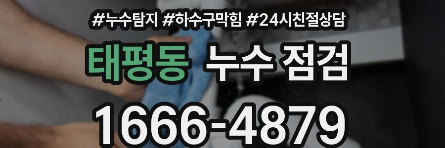 태평동 누수 점검