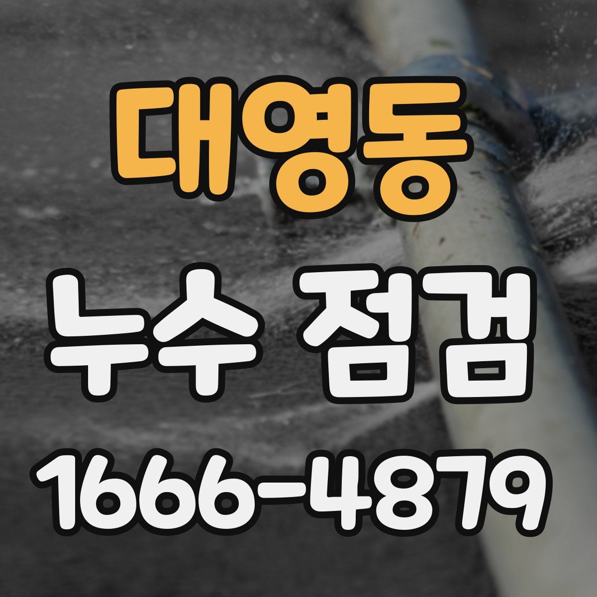 대영동 누수 점검
