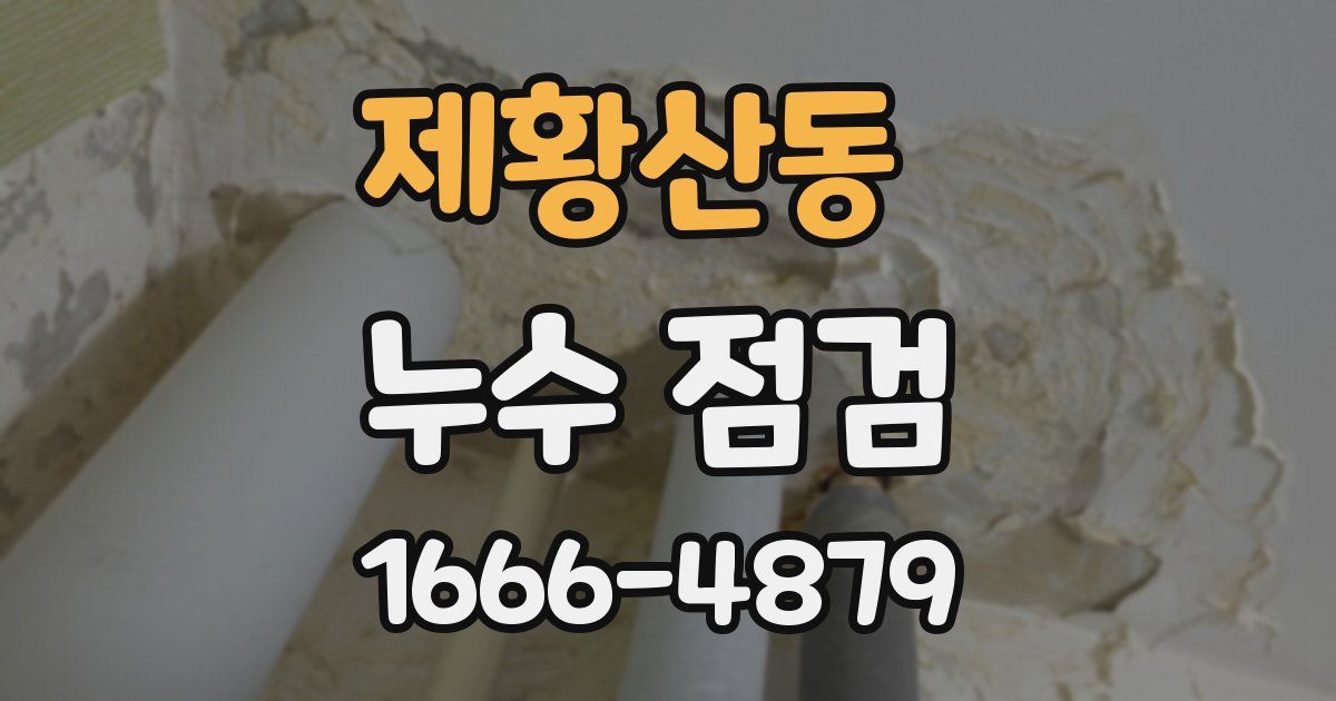 제황산동 누수 점검