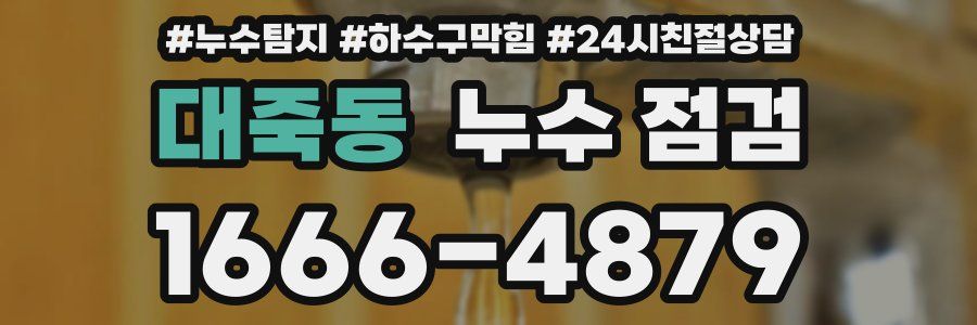 대죽동 누수 점검