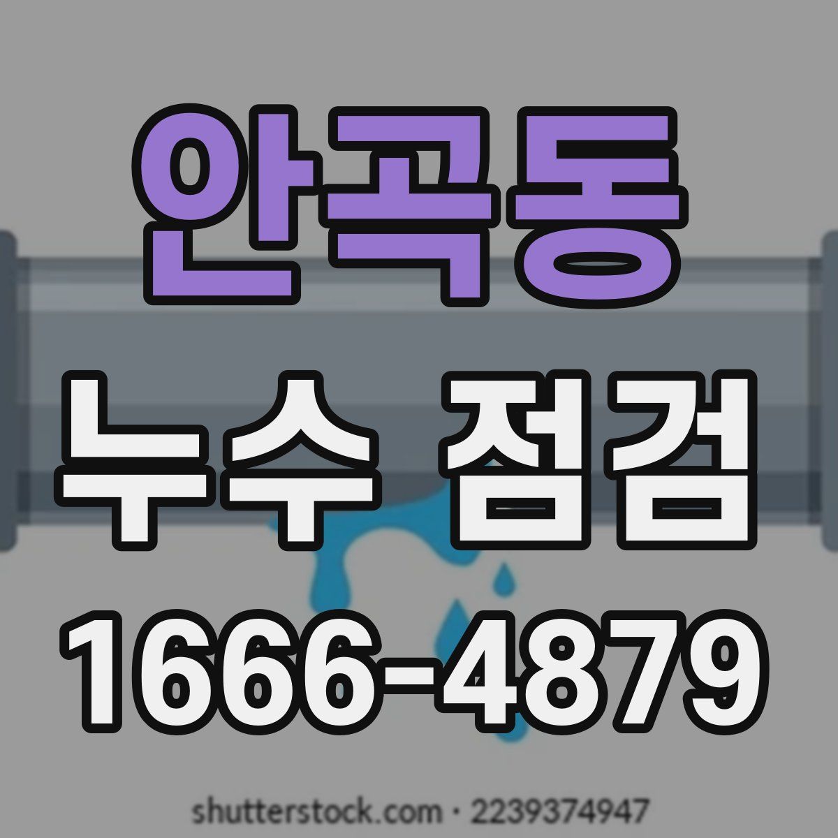 안곡동 누수 점검