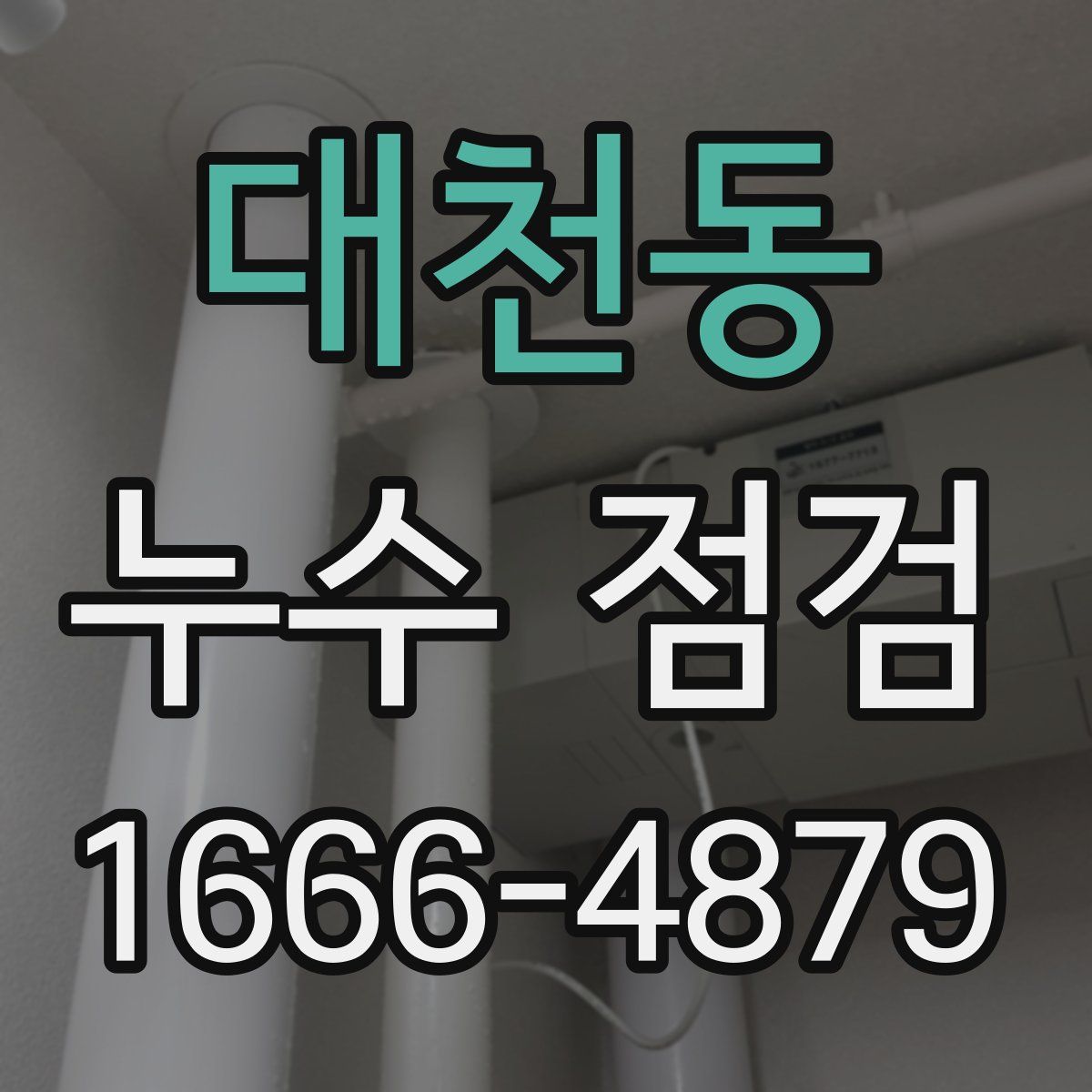 대천동 누수 점검