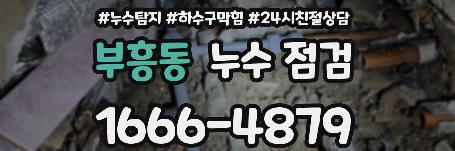 부흥동 누수 점검