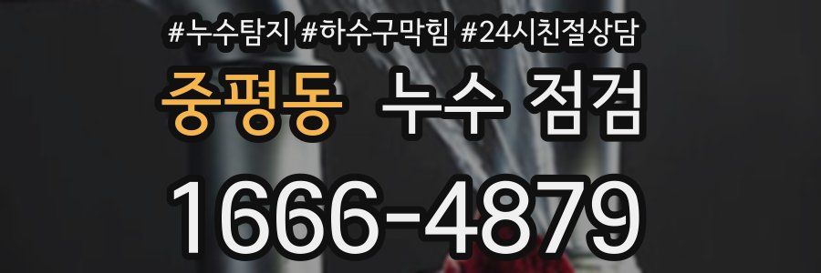 중평동 누수 점검