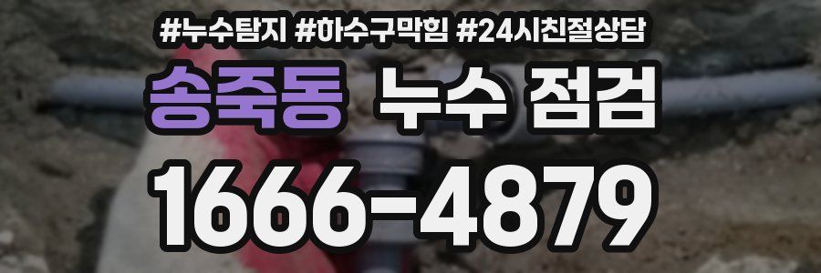 송죽동 누수 점검