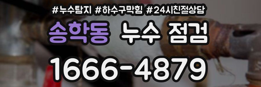 송학동 누수 점검