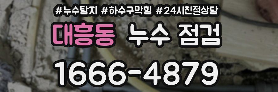 대흥동 누수 점검
