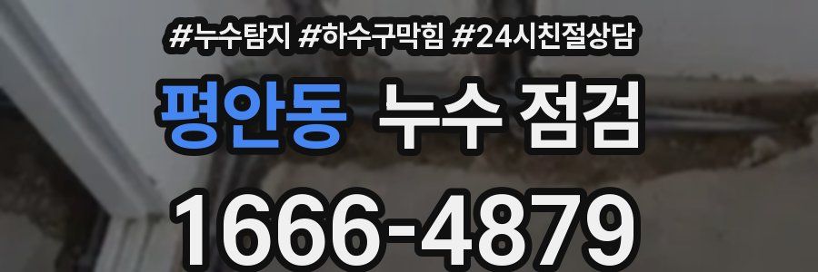 평안동 누수 점검