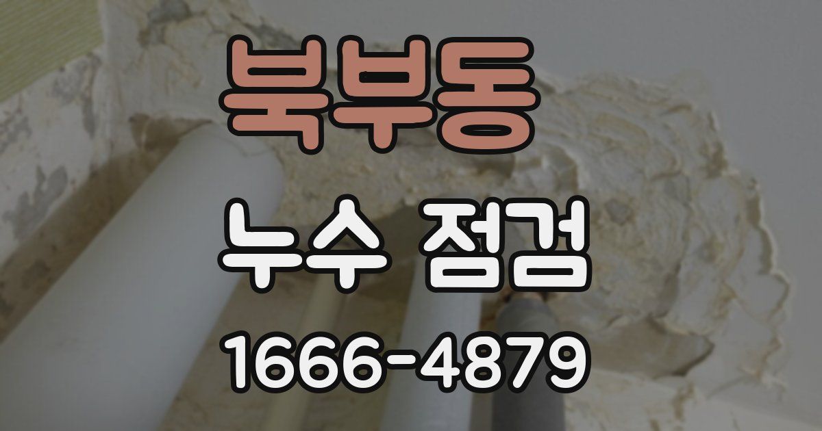 북부동 누수 점검