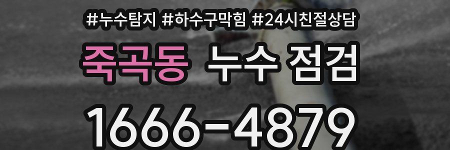 죽곡동 누수 점검