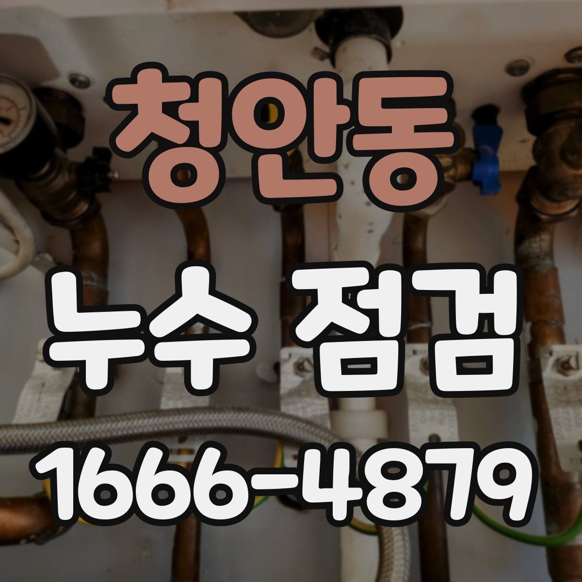 청안동 누수 점검