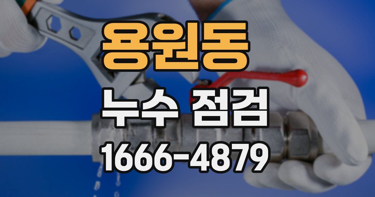 용원동 누수 점검