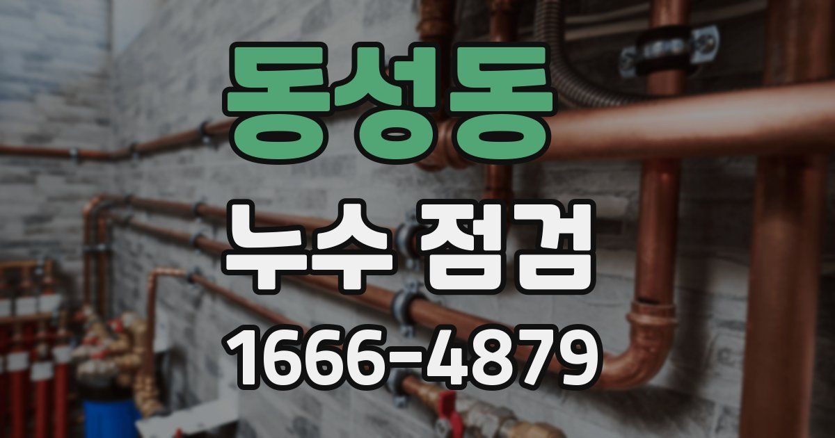 동성동 누수 점검