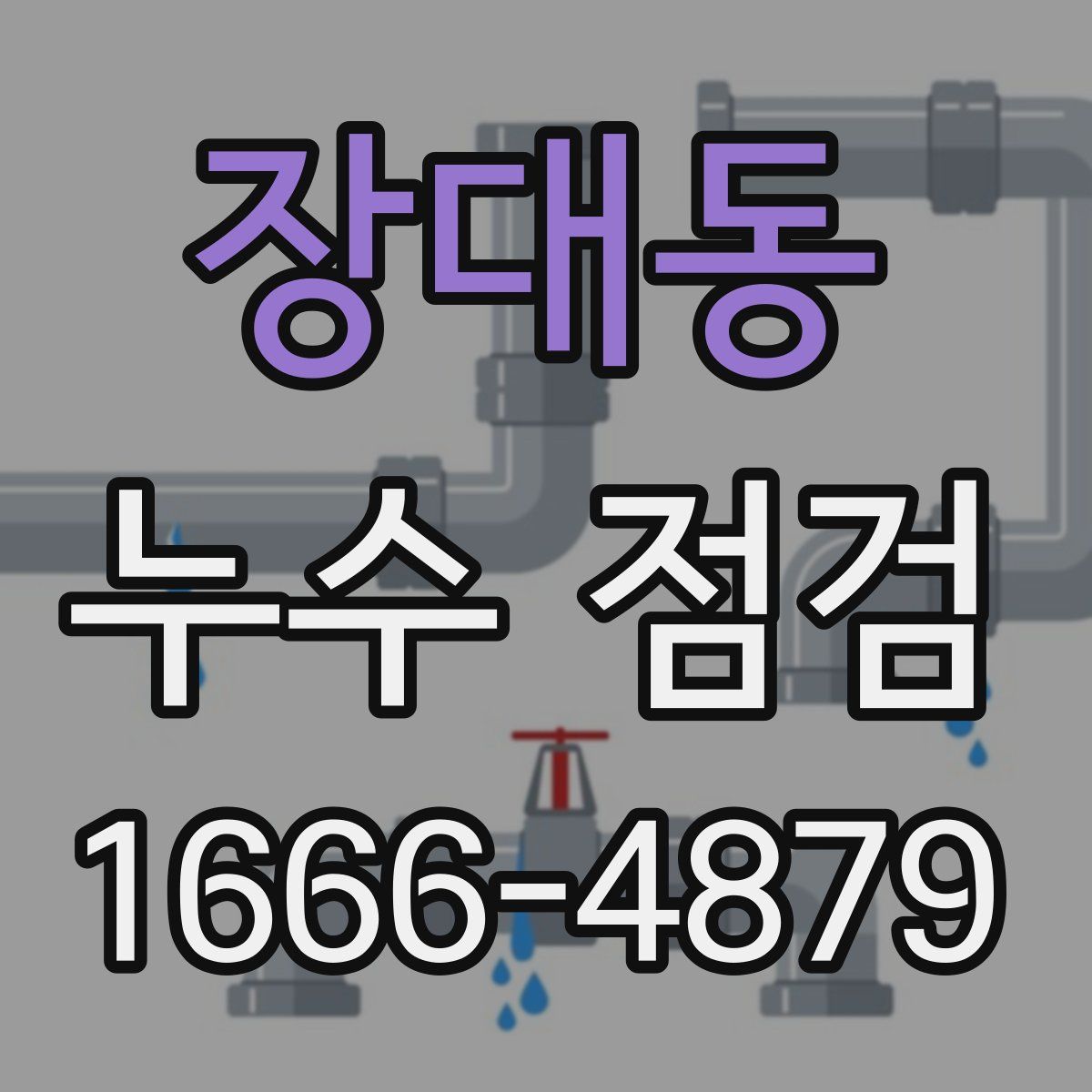 장대동 누수 점검