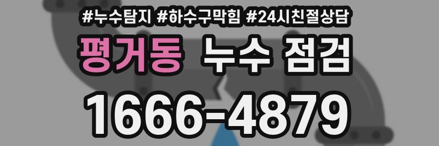 평거동 누수 점검