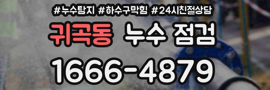 귀곡동 누수 점검