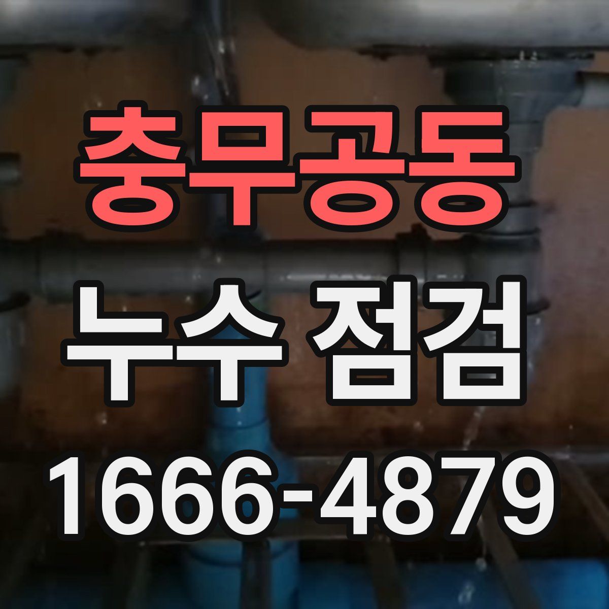 충무공동 누수 점검