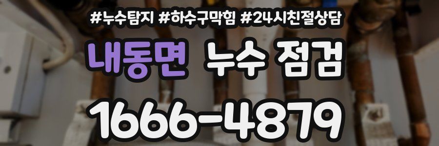 내동면 누수 점검