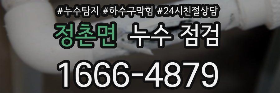 정촌면 누수 점검