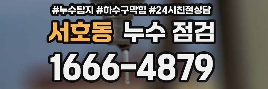 서호동 누수 점검