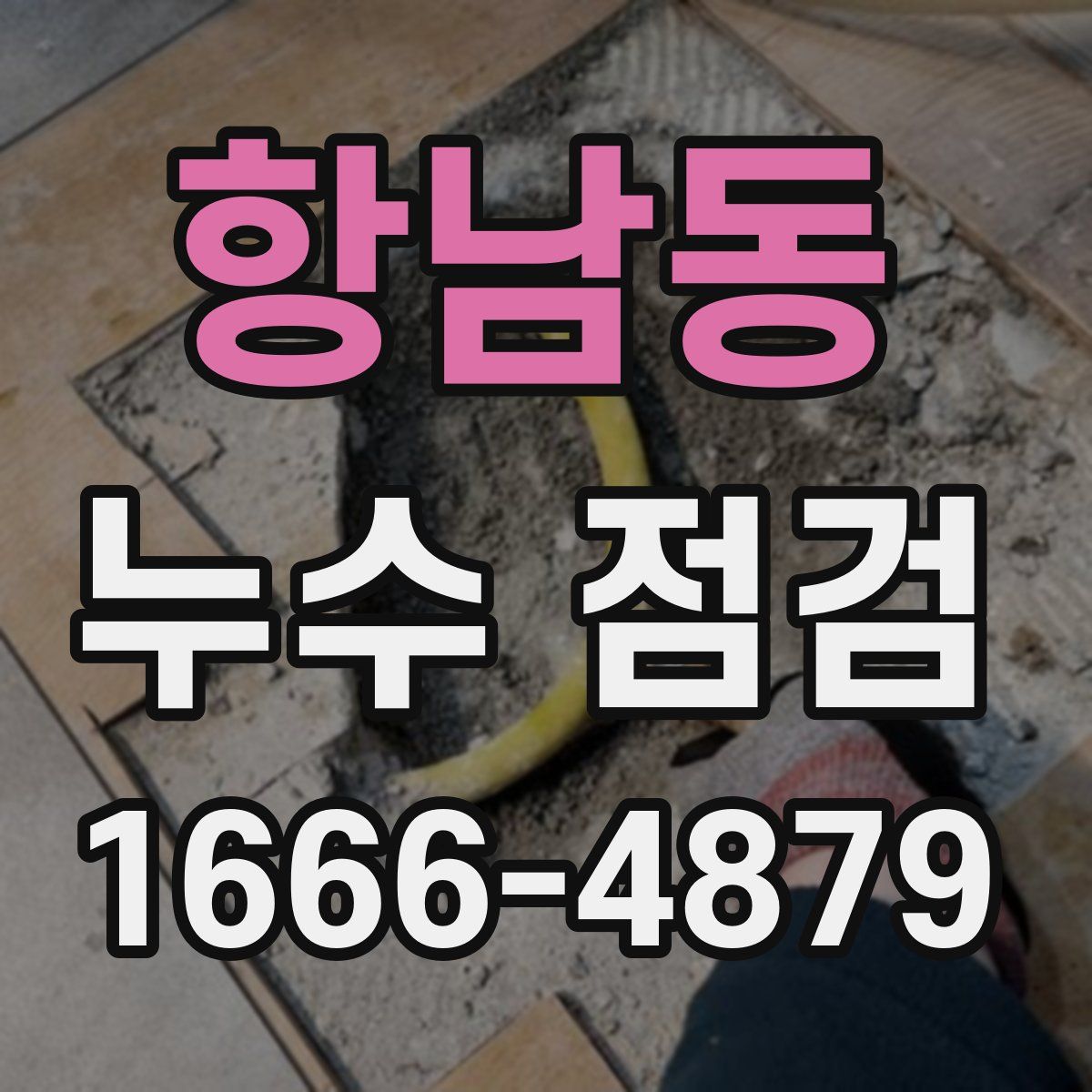 항남동 누수 점검