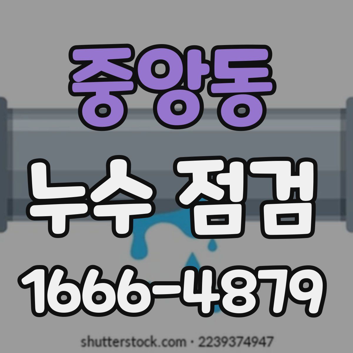 중앙동 누수 점검