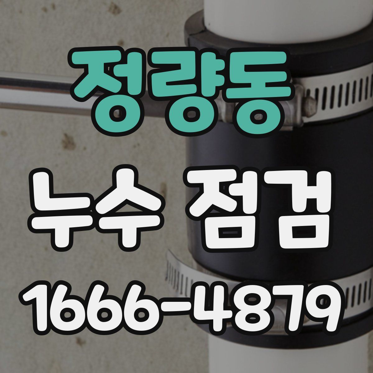 정량동 누수 점검