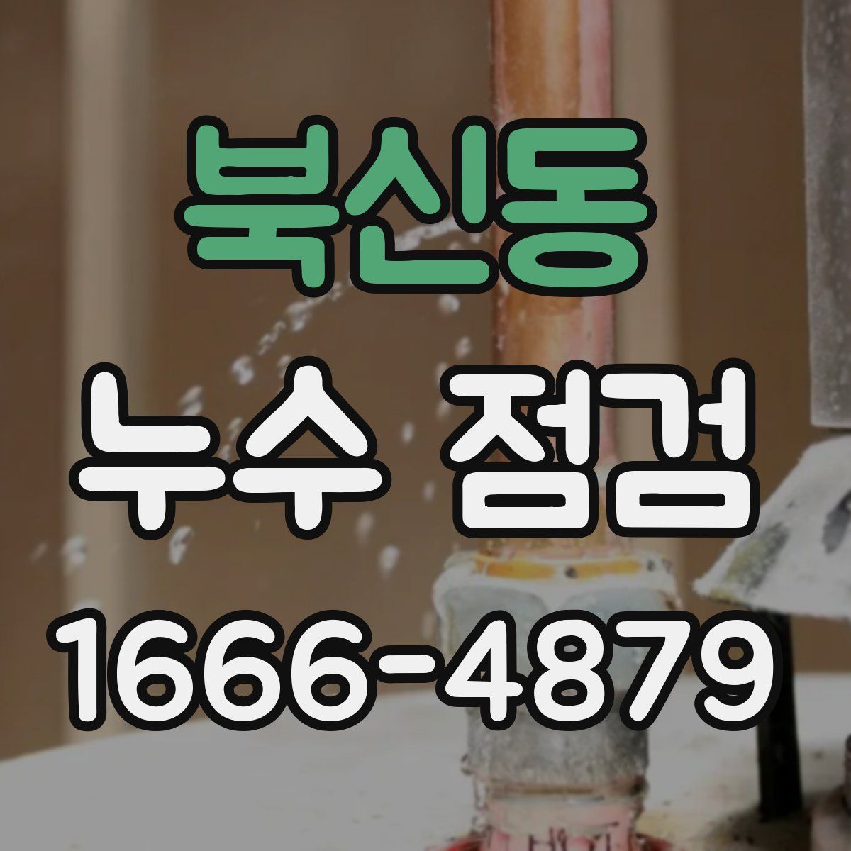 북신동 누수 점검