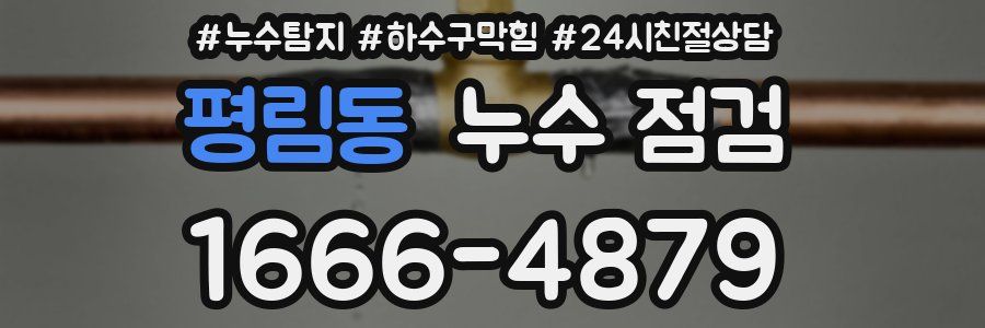 평림동 누수 점검