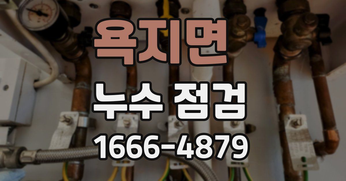 욕지면 누수 점검