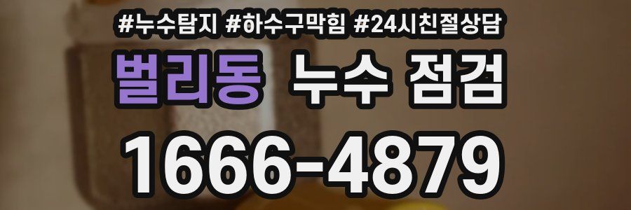 벌리동 누수 점검