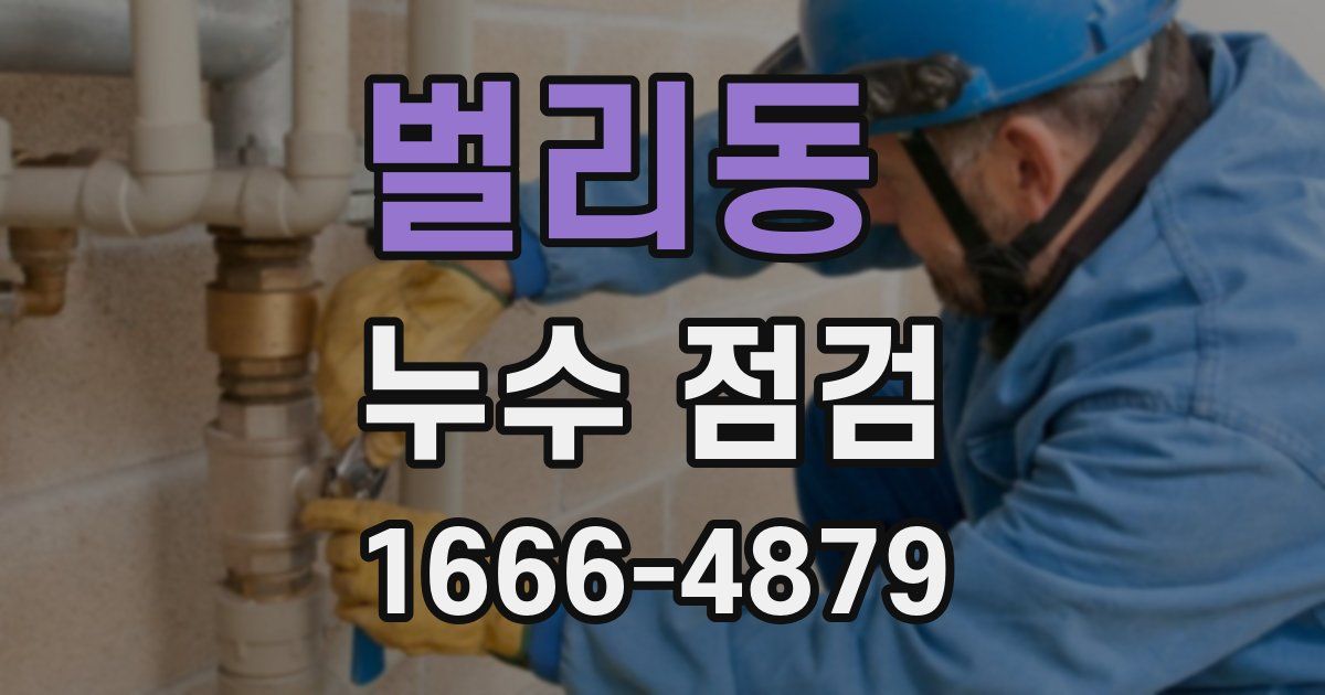 벌리동 누수 점검