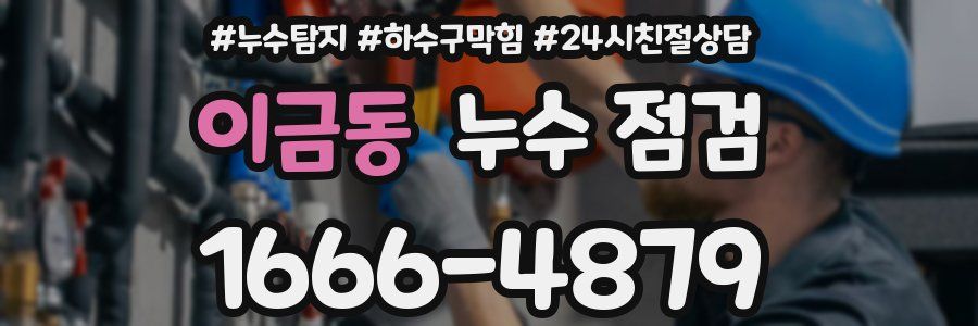 이금동 누수 점검