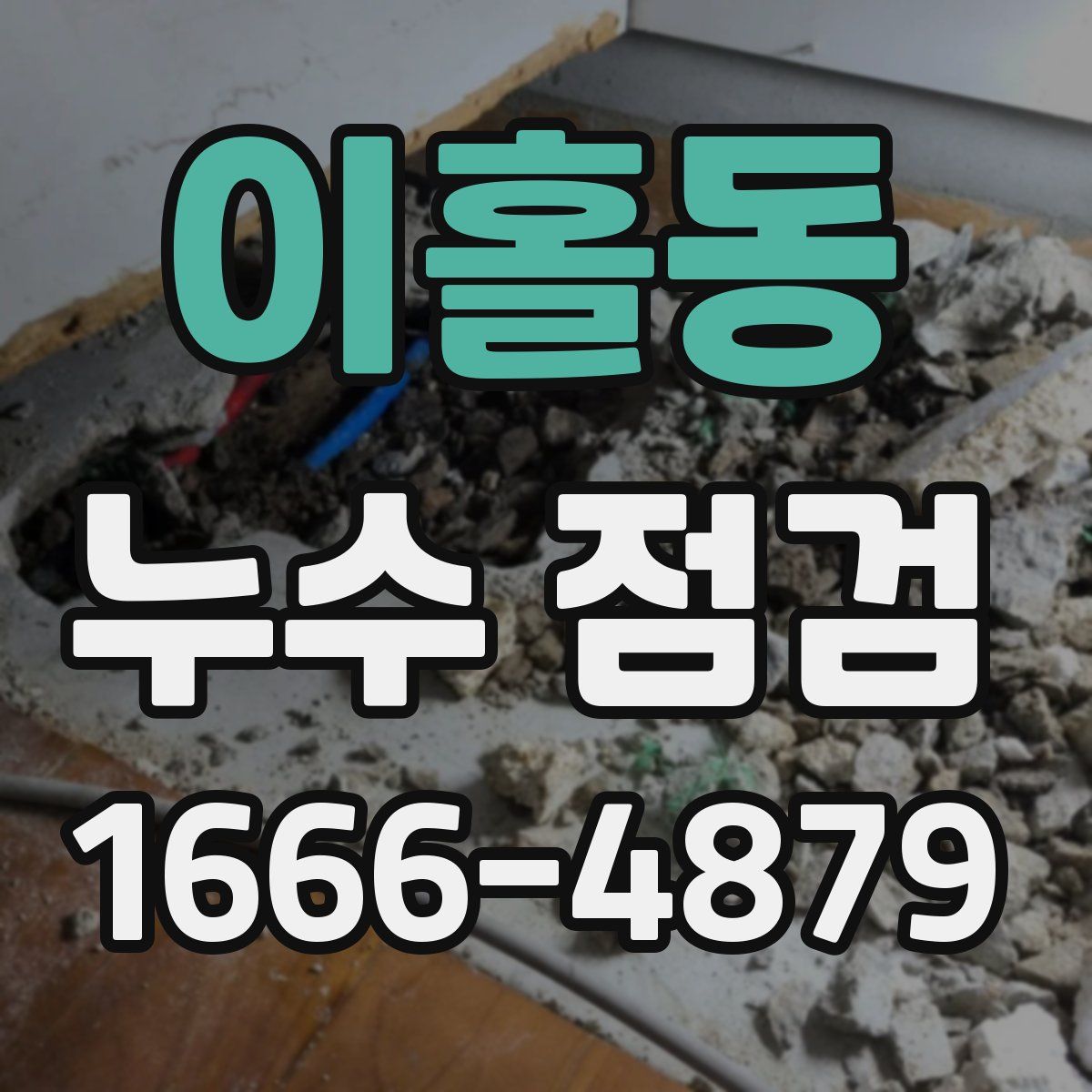 이홀동 누수 점검