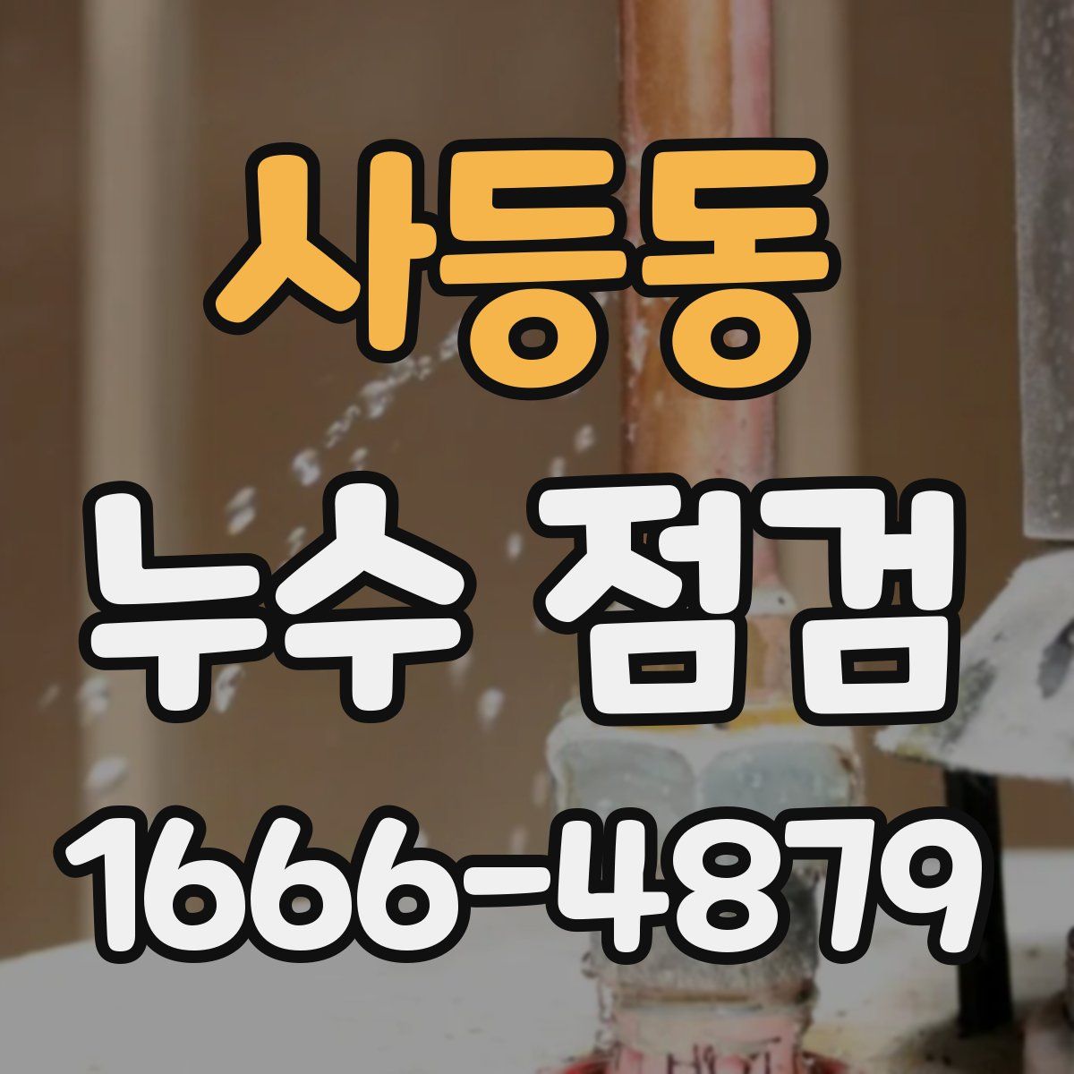 사등동 누수 점검