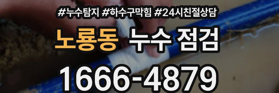 노룡동 누수 점검