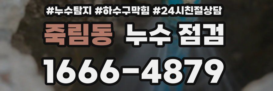죽림동 누수 점검