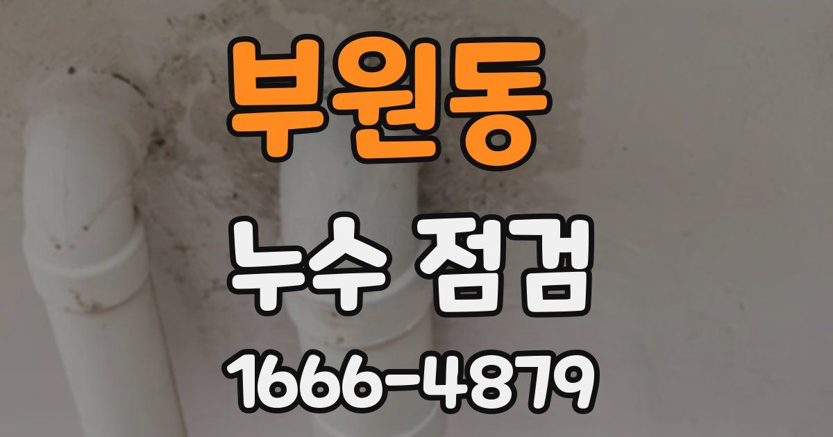 부원동 누수 점검