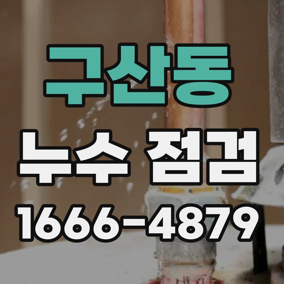 구산동 누수 점검